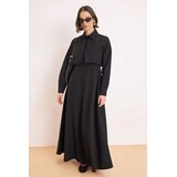 Trendyol Modest Ženska haljina Tctss26Eb00110, Crna Cene