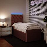 Box spring krevet s madracem ružičasti 90x200 cm baršunasti | shoptok.hr