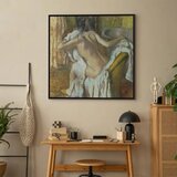  Slika - Edgar Degas – Woman drying herself 80x80 U crnom drvenom okviru | shoptok.hr