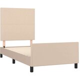 Posteljni okvir z vzglavjem kapučino 80x200 cm umetno usnje, (20906925) | Shoptok.si