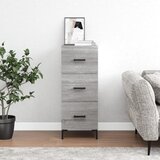 vidaXL Komoda siva sonoma 34,5x34x90 cm inženirski les Cene