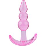  Analni dildo t-plug beaded pink Cene