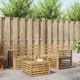  Set vanjskih sofa 5 kom. Bijela Čvrsto drvo akacije | shoptok.hr