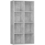 vidaXL knjižna omara / komoda betonsko siva 66x30x130 cm iverna plošča | Shoptok.si