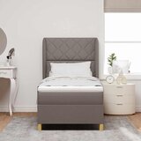  Krevet s opruga kutije Sivo-smeđa 200 x 90 cm tkanina | shoptok.hr
