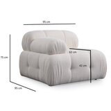 Atelier Del Sofa ugaona garnitura petite 2 white