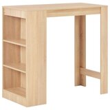  Barski stol s policom boje hrasta 110 x 50 x 103 cm | shoptok.hr