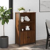  Visoka komoda smeđa boja hrasta 62x32x103,5cm konstruirano drvo | Eponuda.com