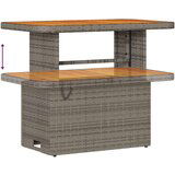  8-dijelna vrtna garnitura s jastučićima Siva Poli Ratan Akacija Vrtna garnitura - 3-dijelni vrtni blagovaonski set s jastučićim | shoptok.hr