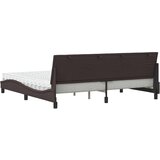  Krevet s madracem tamnosmeđi 200x200 cm od tkanine - Tamno smeđa 200 x 200 cm | shoptok.hr