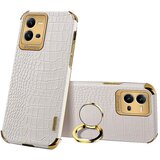INORCO Za vivo V25 5G krokodil teksturo galvansko prevleko prstan stojalo za telefon PU usnje prevlečena TPU torbica, (22036541) Cene