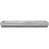  Okvir za krevet s LED svjetlima siva boja hrasta 90 x 200 cm | shoptok.hr