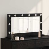  Ogledalo za Toalet Pravokutni Crni hrast 80 x 45 x 18 cm | shoptok.hr