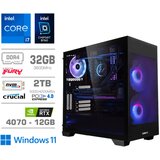 MEGA Računalnik MT S7X GAMER i7-12700K/RTX4070/32GB/2TB-4.0/750W/Win11Home/črna RGB, (21218405) | Shoptok.si
