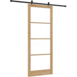 vidaXL klizna vrata s hardverom 93x232 cm od masivnog bora | shoptok.hr