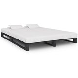 vidaXL Okvir za krevet od paleta od masivne borovine sivi 120 x 200 cm Cijene