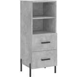  Visoka komoda siva betona 34 5x34x180 cm od konstruiranog drva | shoptok.hr