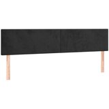  Uzglavlja crna 200x5x78/88 cm baršunasta | shoptok.hr