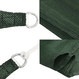 vidaXL Senčno jadro 160 g/m² temno zeleno 4,5x4,5x4,5 m HDPE, (20702911) | Shoptok.si
