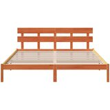  Krevetna konstrukcija Smeđa 200 x 200 cm Čvrsto borovo drvo | shoptok.hr