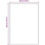  Protuklizni Shaggy Tepih Smeđa 240 x 340 cm PP | shoptok.hr