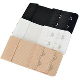 INF Podaljšek za nedrček Dvojne zanke Bela/Črna/Bež 3 paketi, (21275072) | Shoptok.si