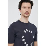 Boss Kratka majica GREEN moška, mornarsko modra barva | Shoptok.si