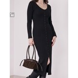 Sinsay Pletena midi haljina s viskozom | shoptok.hr