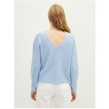 LC Waikiki V-Neck Self-Patterned Long Sleeve Women's Knitwear Sweater | shoptok.hr