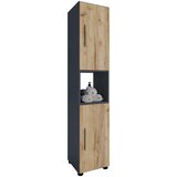 MID.YOU Visoka Omara Flandu, Antracit, Hrast | Shoptok.si