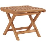 vidaXL Zložljiv stolček za noge 46,5x49x41,5 cm trdna tikovina, (20665429) | Shoptok.si