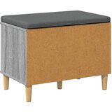  Haldna klop z blazino z vrati Siva Sonoma 60 x 38 x 46 cm, (5000155688) | Shoptok.si