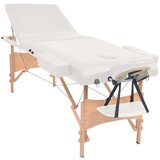 The Living Store 3-conska zložljiva masažna miza debeline 10 cm bela - Zložljiva Masažna Miza, (21417136) | Shoptok.si
