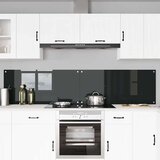 vidaXL Kuhinjski zaštita 2 pcs Crna 110 x 50 cm | shoptok.hr
