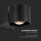  LED spoljašnje zidno svetlo LED/5W/230V 4000K IP65 crna | Eponuda.com