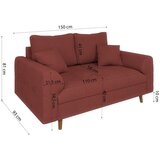 Ropez Ciglasta sofa od samta 150 cm Ariella – | shoptok.hr