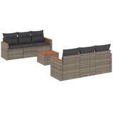  7-dijelni set vrtnih sofa sivi od poliratana | shoptok.hr
