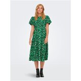 Only Green Floral Midish dress with TIE Alessandra - Women | Shoptok.si