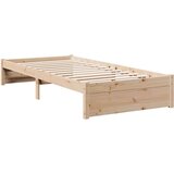  Krevet s regalom za knjige bez madraca 75x190 cm borovina | shoptok.hr