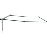 Nadstrešnica s Ručna Antracit 6 x 3 m Metal | shoptok.hr