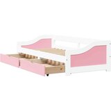 vidaXL Dnevna postelja z 2 predaloma brez vzmetnice IRUN 90x200cm | Shoptok.si