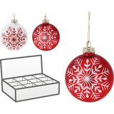  Novogodišnja kugla pahulja 80mm dve boje | ePonuda.com