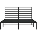  Metalni okvir za krevet s uzglavljem crni 140x200 cm | Eponuda.com
