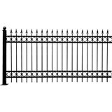  Panel ograda 1,2m VISINA, 2,387m ŠIRINA + STUP 1,3m CRNA | shoptok.hr