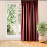  Curtain MILANA color coral style classic dragon tape transparent 5 cm chenille 220x300 HOMEDE | shoptok.hr