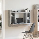  Zidni radni stol boja sivog hrasta sonome 105x48x75 cm drveni | Eponuda.ba