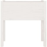 vidaXL vrtno cvetlično korito 2 kosa belo 70x31x70 cm trdna borovina | Shoptok.si