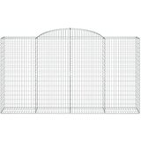  Lučne gabionske košare 4 kom 300x50x160/180cm pocinčano željezo | shoptok.hr