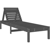vidaXL Ležalnik 2 kosa siv 199,5x60x74 cm trdna borovina | Shoptok.si