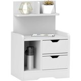 HOMCOM nočna omara MDF 40D x 30Š x 60V cm Bel, (5000234831) Cene